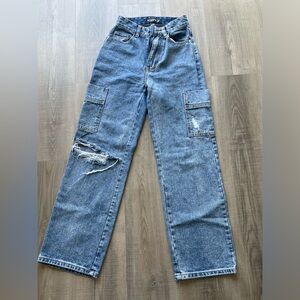 PLT straight legged jeans.